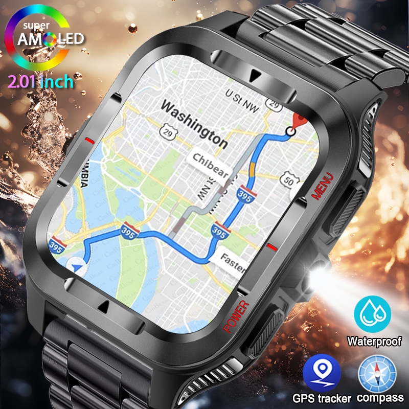Smartwatch New Watches 2025 - 군사 새로운 GPS 스포츠 스마트 시계