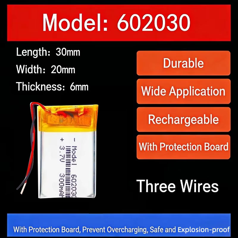Smartwatch I Watches - 3.7V 300mAh 602030 리튬 배터리 무선
