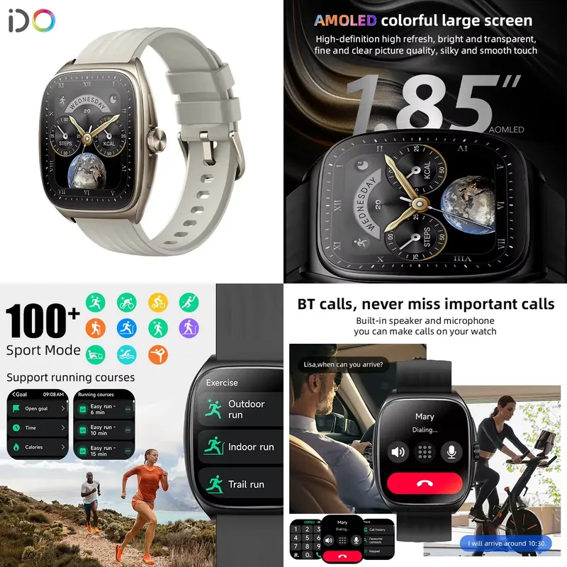 Smartwatch I Watches - 2025 패션 남성 스마트워치 제조업체 1.85인치