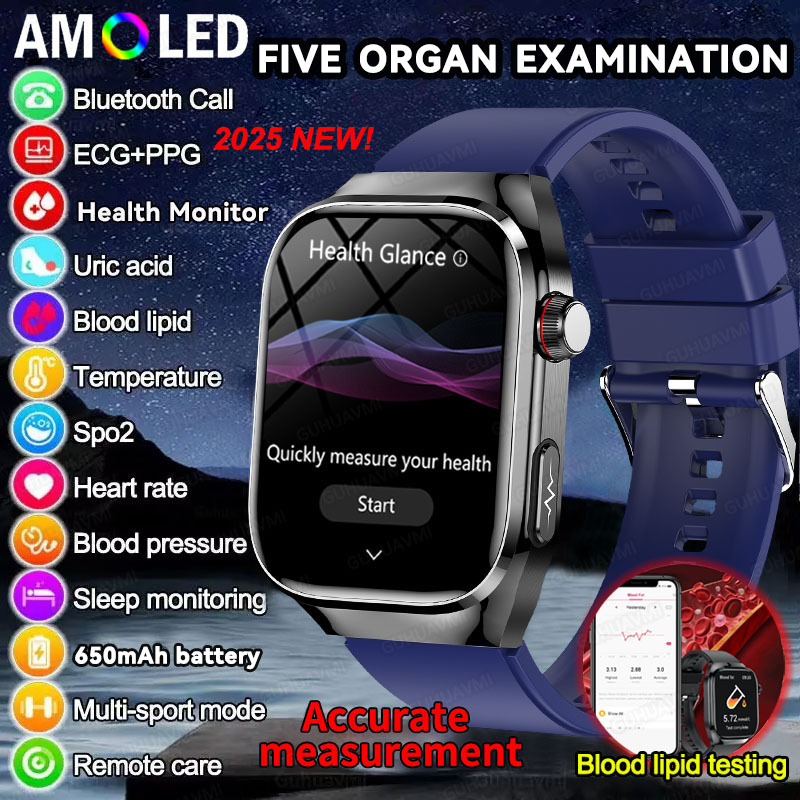 Smartwatch New Watches 2025 - 2025년 신형 고정밀 스마트워치 오관검사 ECG