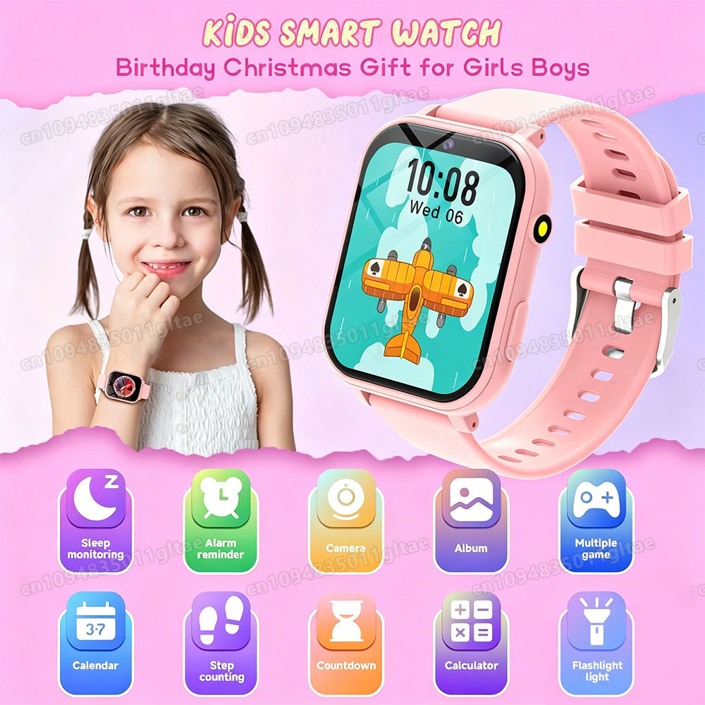 Smartwatch Watches Birthday Gift For Girls - 어린이용 새로운 스마트워치 HD 카메라 플래시라이트