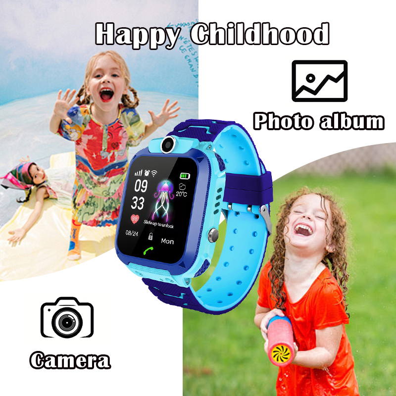 Smartwatch Watches Gift For Boys With Gps - Q12B 키즈 스마트워치 - SOS 통화,