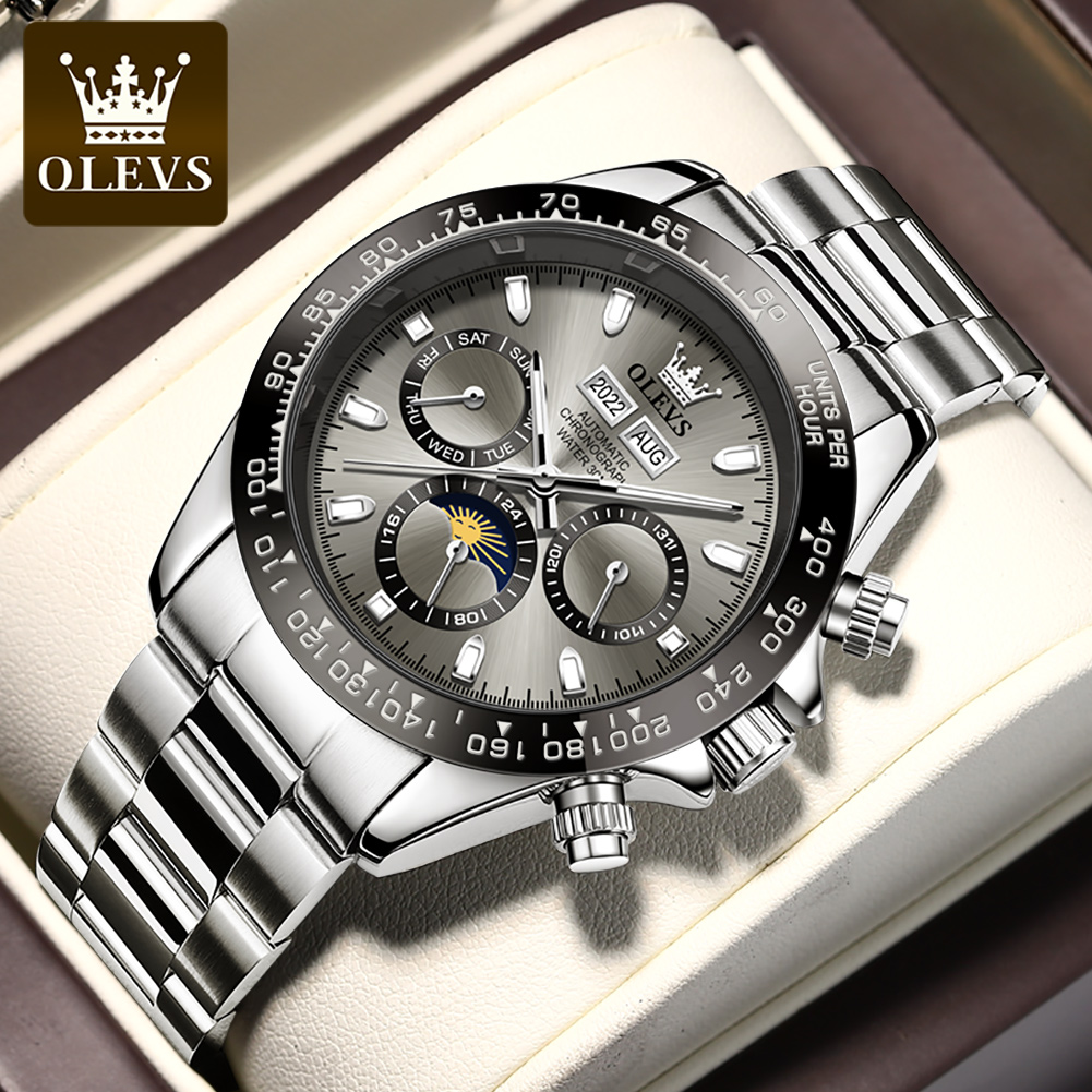 Rolex Watch Datejust - OLEVS 6654 럭셔리 남성용 시계 크로노