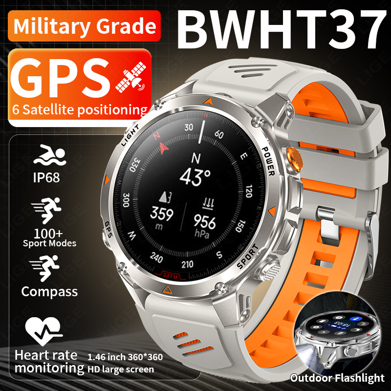 Smartwatch Watches For Mens - LIGE 러기드 GPS 트랙 스마트워치 남성용