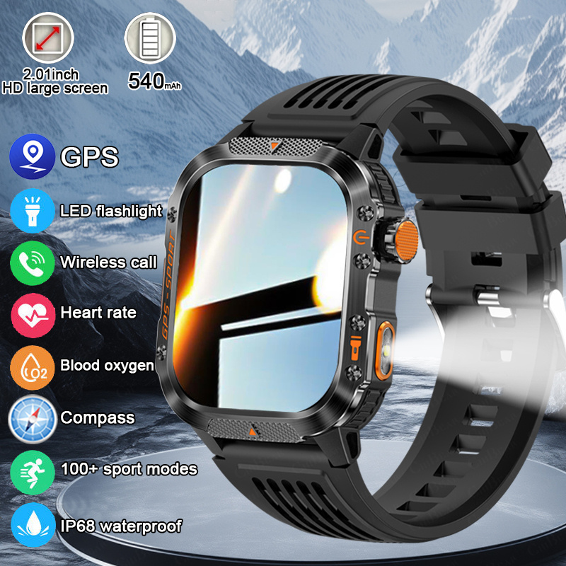 Smartwatch New Watches 2025 - 2025 신형 밀리터리 스포츠 스마트워치 1000mAh