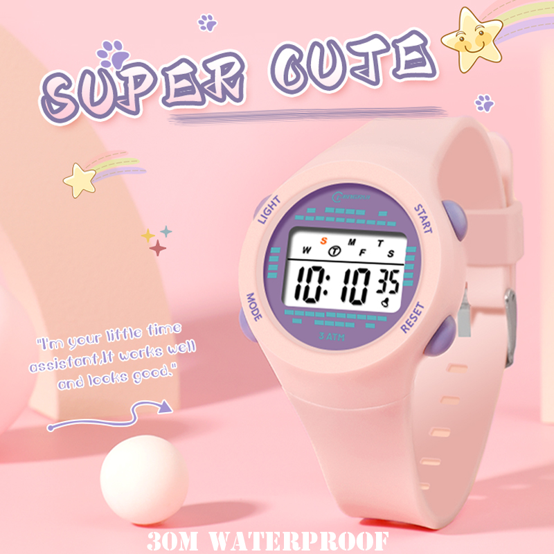 Smartwatch Digital Watches For Kid Boy - 어린이 전자 시계 소녀 핑크 귀여운