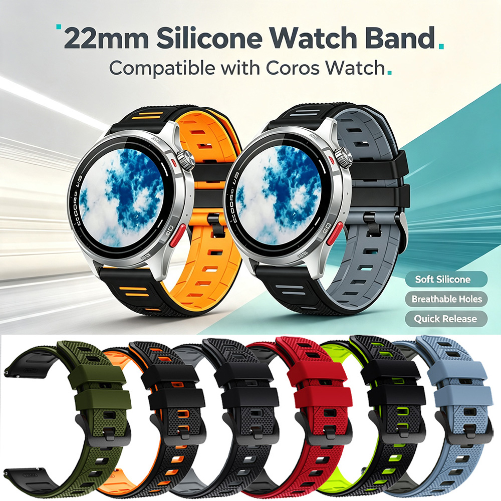 Titan Watches Smartwatch - 퀵 릴리스 22mm 소프트 실리콘 시계