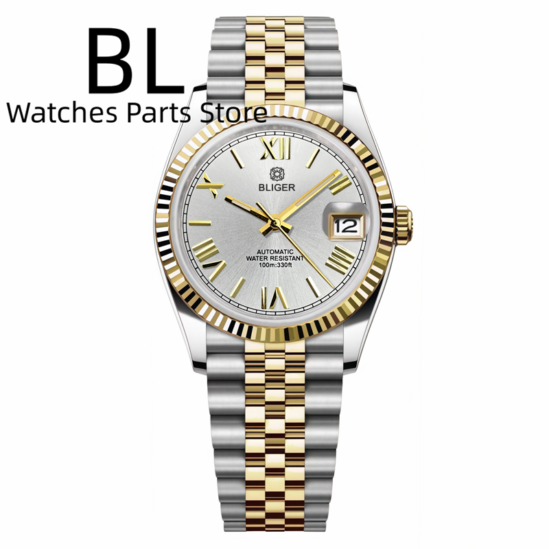 Rolex Watch Datejust - BLIGER 36mm39mm 투톤 골드 NH35 남성용