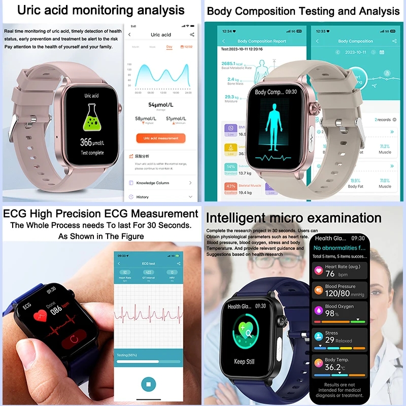 2025년 신제품 XIAOM1 ECG+PPG 혈중 지방 - Smartwatch New Watches 2025 리뷰 및 가격