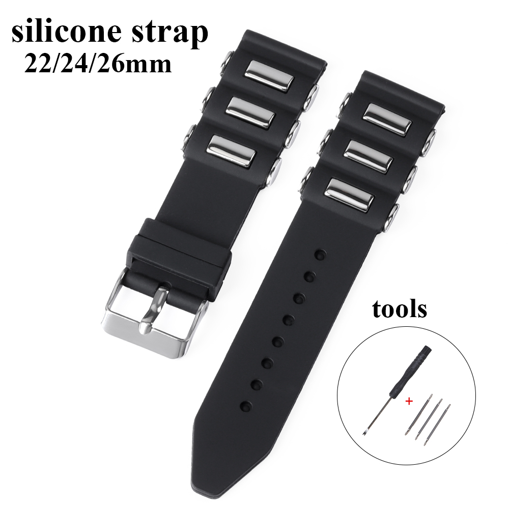 22mm 24mm 26mm 고무 시계 실리콘 스트랩 카 - Smartwatch Casio Watches For Men 리뷰 및 가격