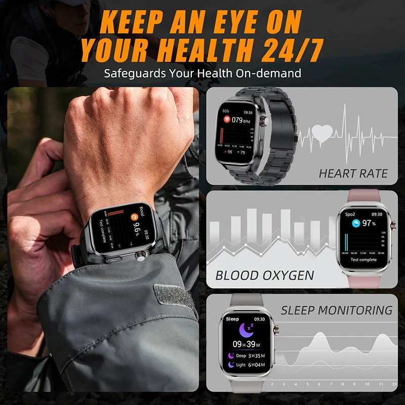 2025년 신형 고정밀 스마트워치 오관검사 ECG 실시 - Smartwatch New Watches 2025 리뷰 및 가격