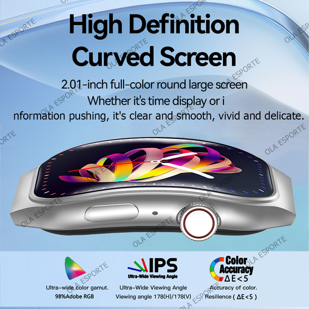 새로운 스마트 시계 3D 곡선 스크린 혈액 산소 블루투 - Smartwatch Watches For Women With Gps 리뷰 및 가격