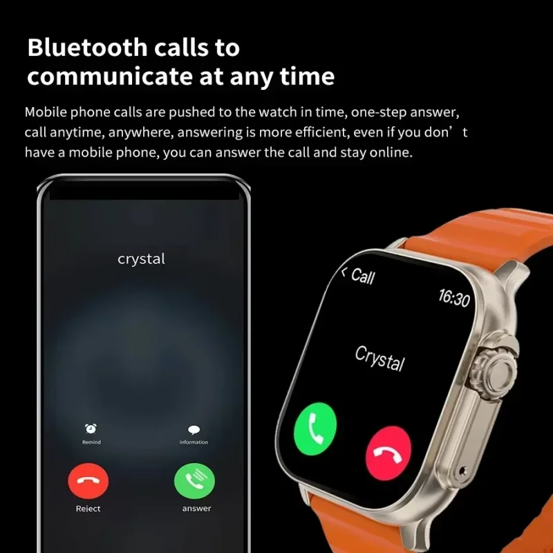 새로운 워치 T10 울트라 스마트워치 남성용 49mm  - Smartwatch Watches For Mens 리뷰 및 가격