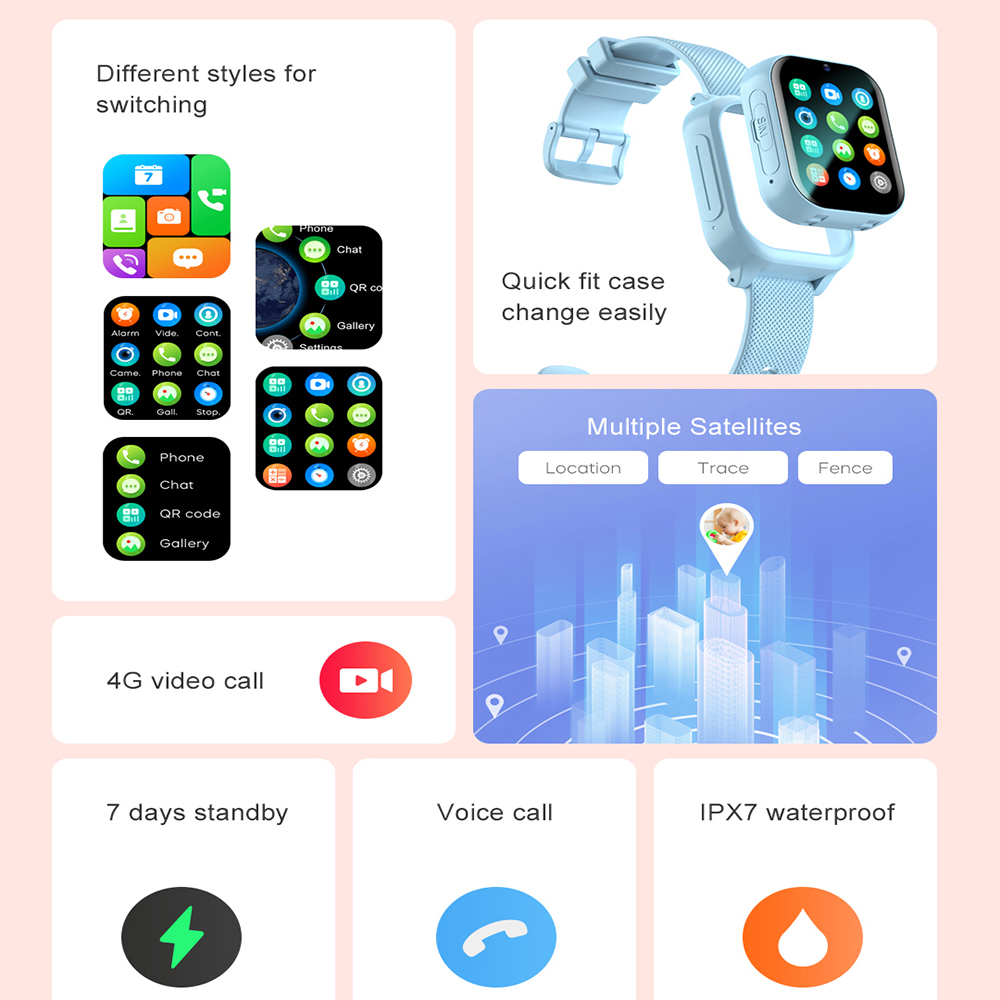 스마트워치 키즈 4G GPS WIFI 영상통화 SOS  - Smartwatch Watches Gift For Boys With Gps 리뷰 및 가격