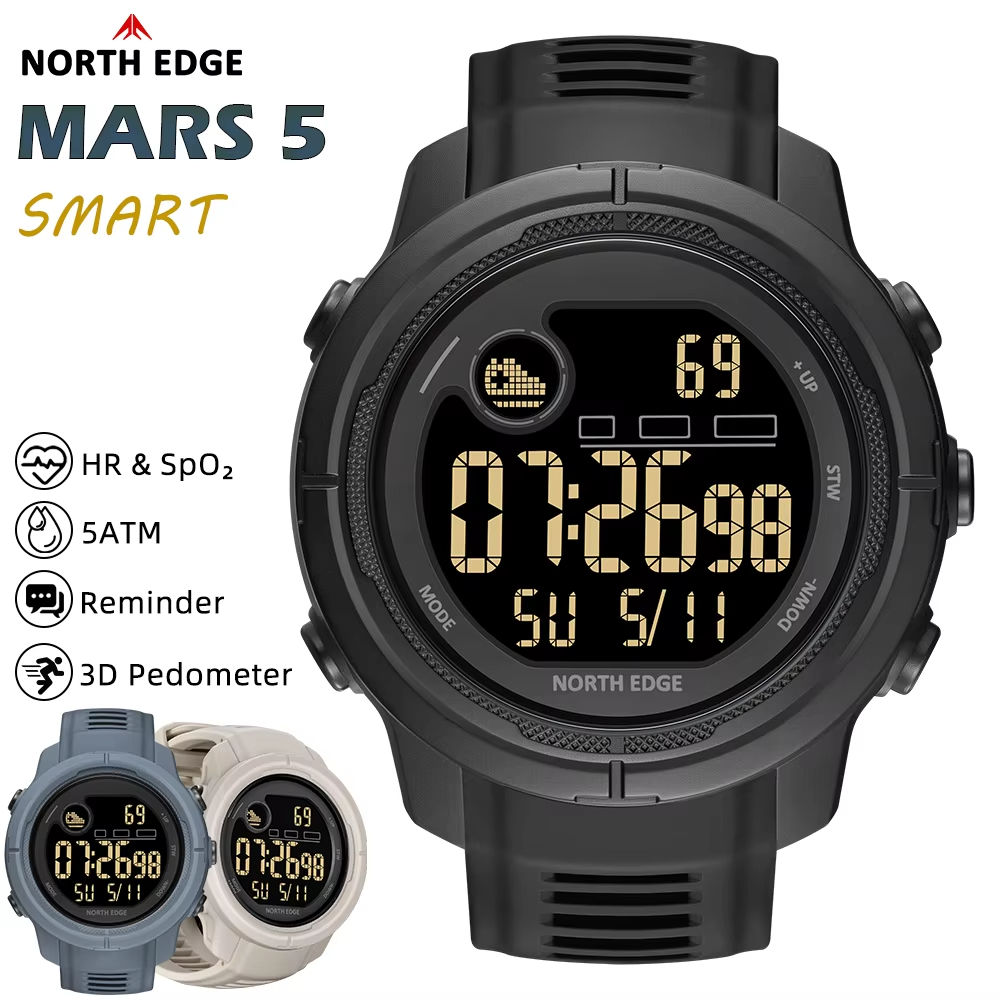 NORTH EDGE NEW MARS 5 남성용 디지털  - Smartwatch Watches For Mens 리뷰 및 가격