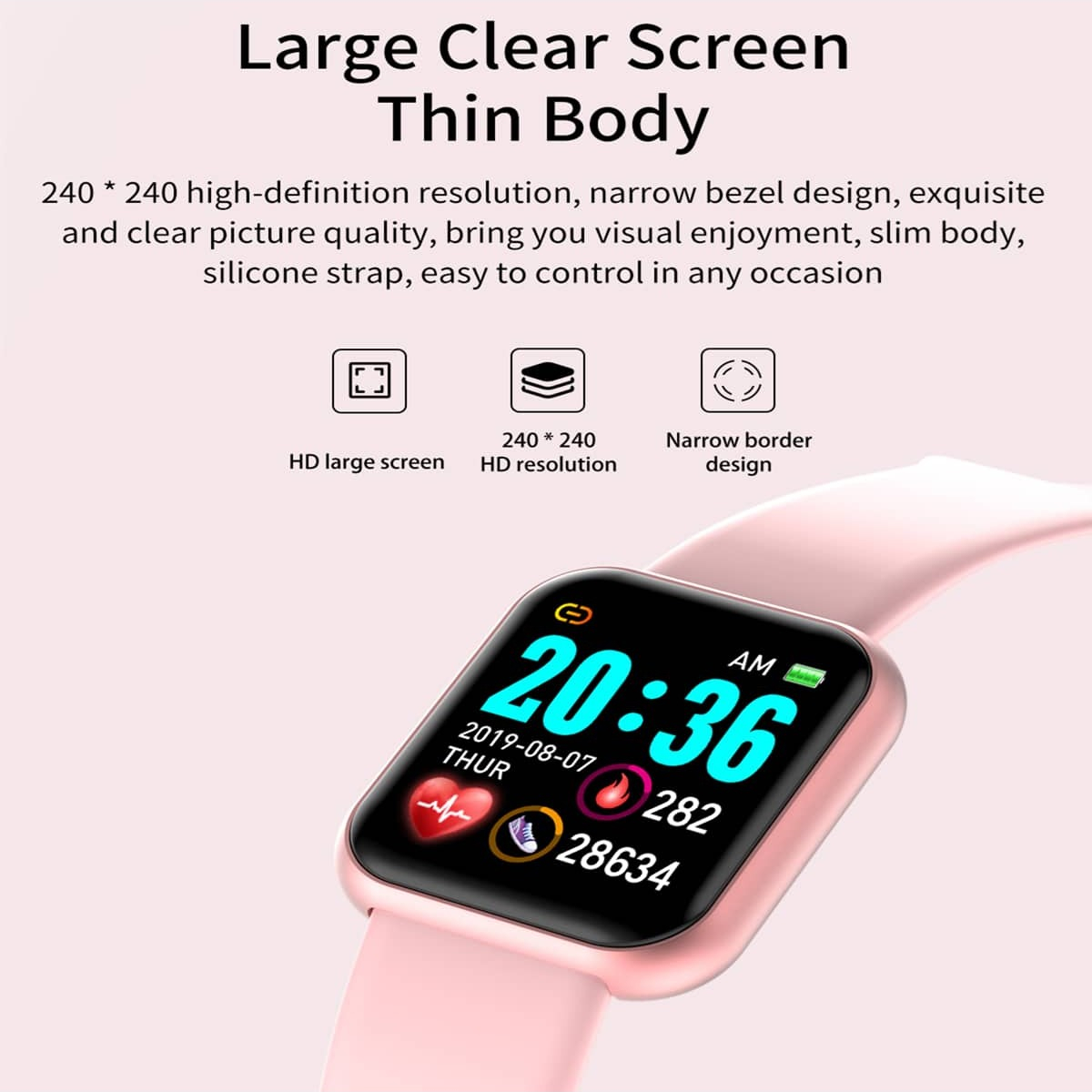 스마트 워치 메시지 알림 음악 제어 칼로리 거리 피트니 - Smartwatch Watches For Mens 리뷰 및 가격