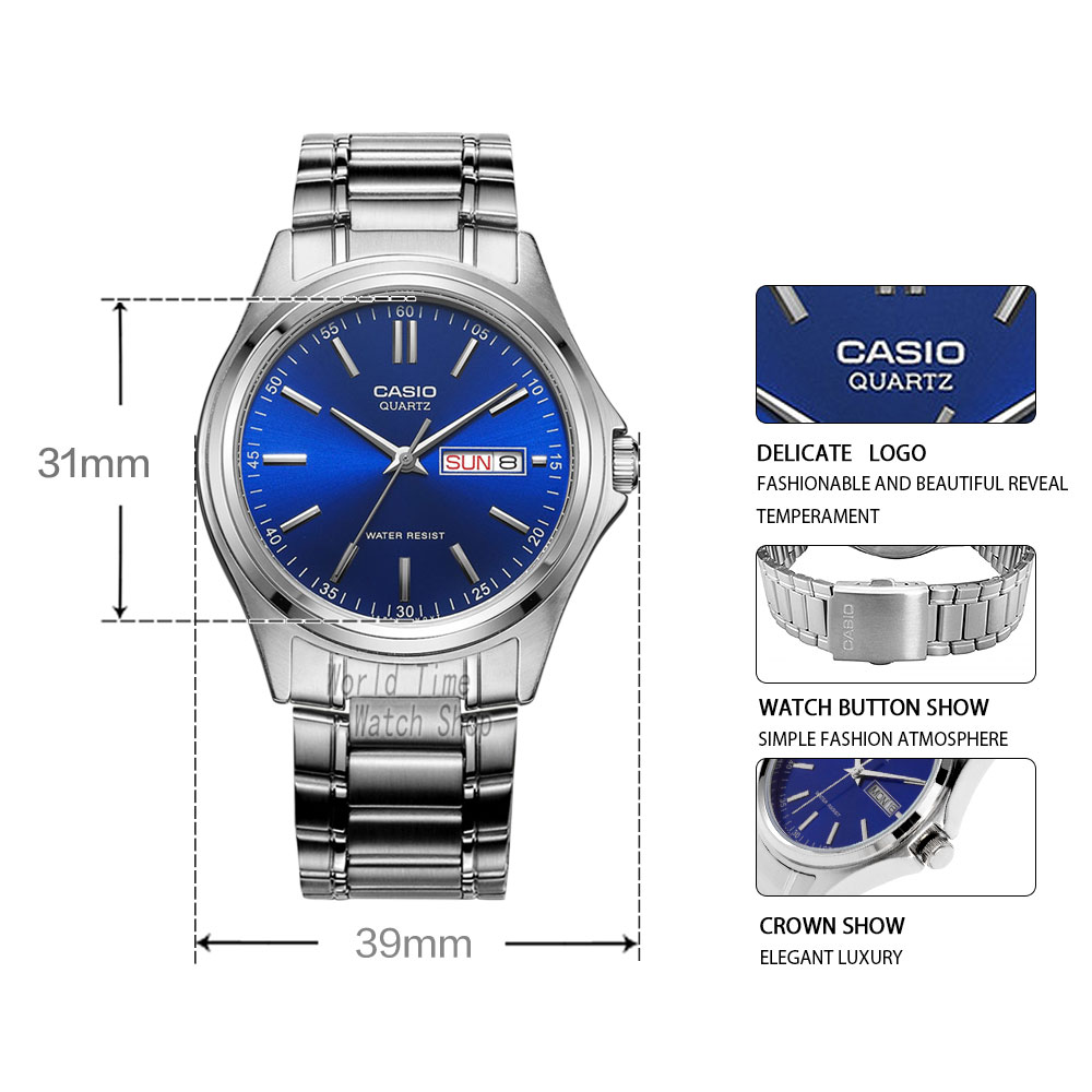카시오 시계 남성용 심플 주간 달력 방수 쿼츠 남성용  - Smartwatch Casio Watches For Men 리뷰 및 가격