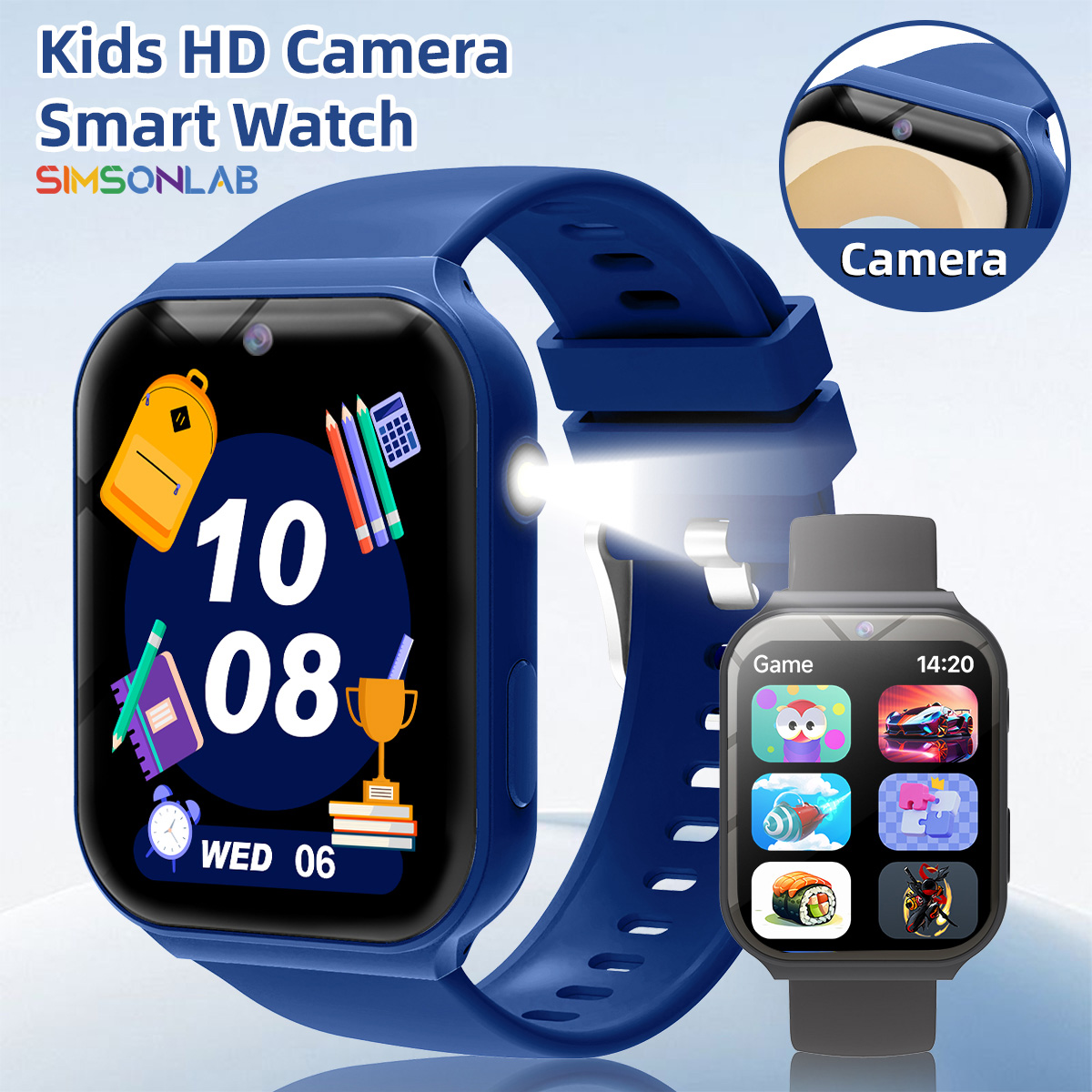 어린이 학습용 카메라, 플래시, 멀티 게임, 계산기 기 - Smartwatch Watches Birthday Gift For Girls 리뷰 및 가격