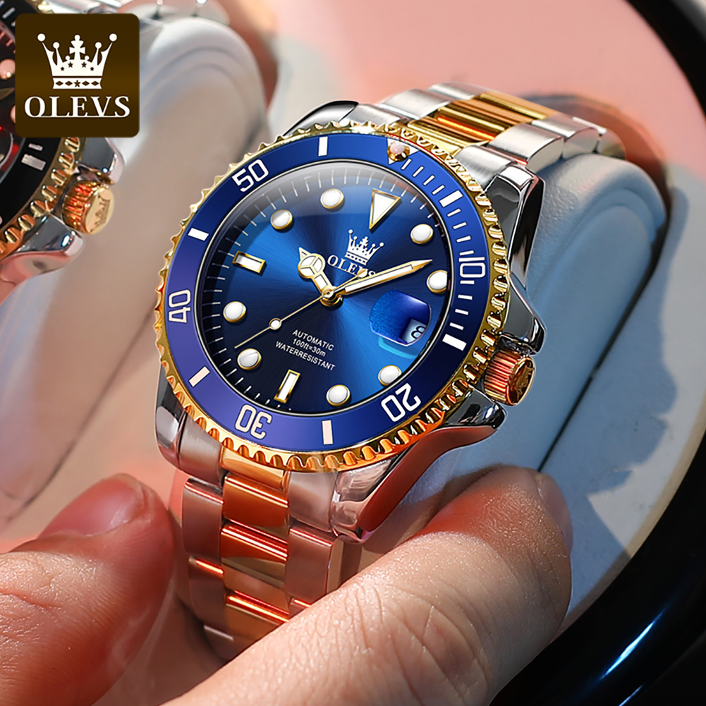 OLEVS 남성용 자동 시계, 럭셔리 다이빙 시계, 방 - Rolex Watch Datejust 리뷰 및 가격