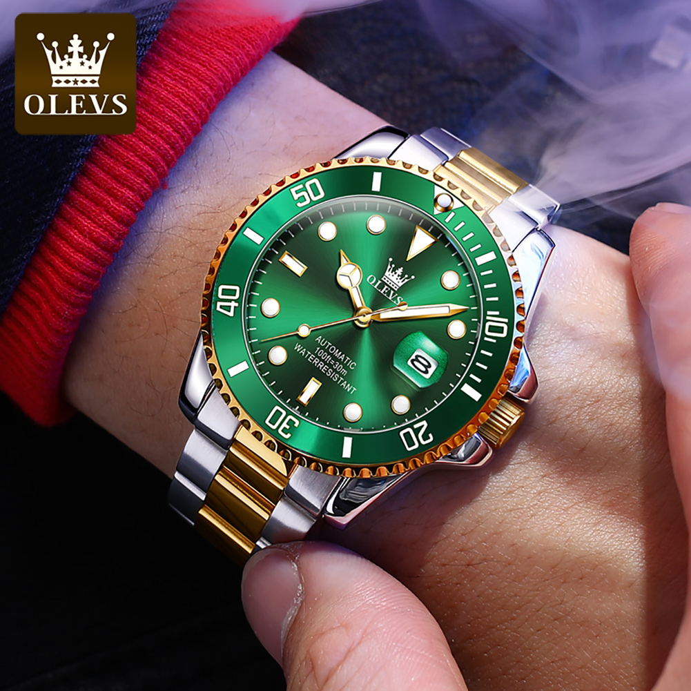 OLEVS 남성용 자동 시계, 럭셔리 다이빙 시계, 방 - Rolex Watch Datejust 리뷰 및 가격