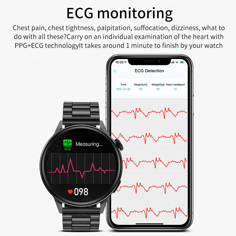 FOXBOX 남성용 스마트워치 GPS 이동 추적 ECG - Smartwatch Watches For Sale 리뷰 및 가격