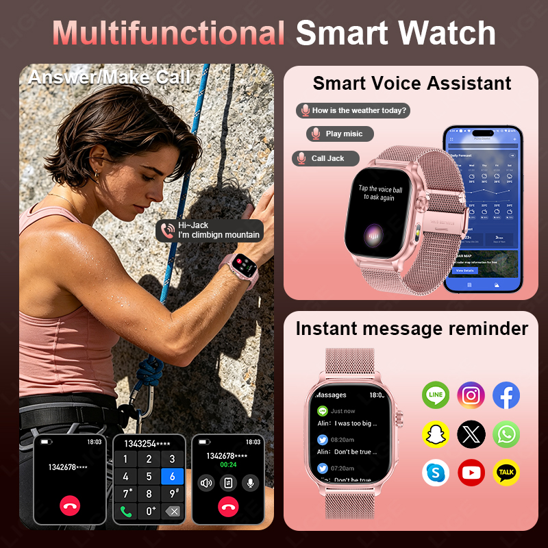 2026년 신형 1400mAh 대용량 배터리 스마트워치 - Smartwatch Watches Gift For Women 리뷰 및 가격