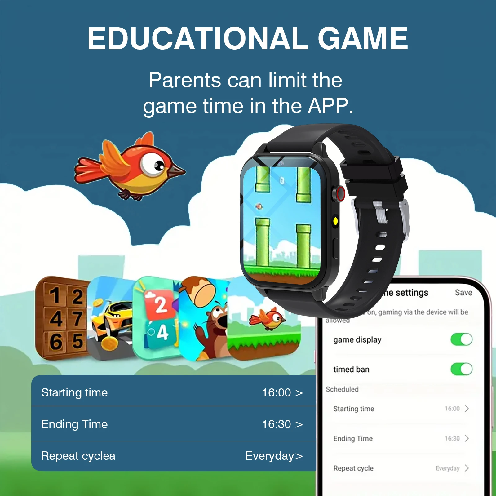 어린이용 스마트 시계 18개 게임 카메라 방수 손전등  - Smartwatch Watches Digital 리뷰 및 가격