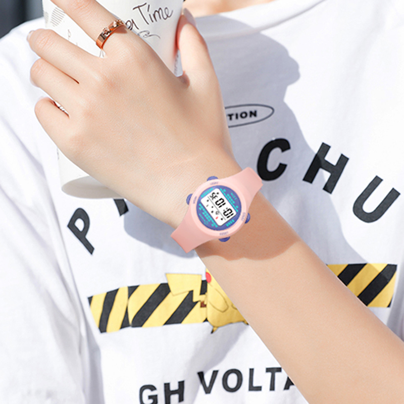 어린이 전자 시계 소녀 핑크 귀여운 중학교 소년 시계  - Smartwatch Digital Watches For Kid Boy 리뷰 및 가격