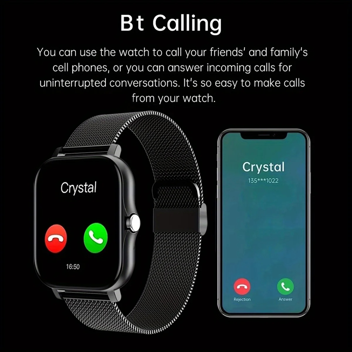 안드로이드 IOS 시계용 스마트 시계 1.83인치 HD - Smartwatch Watches Gift For Women 리뷰 및 가격
