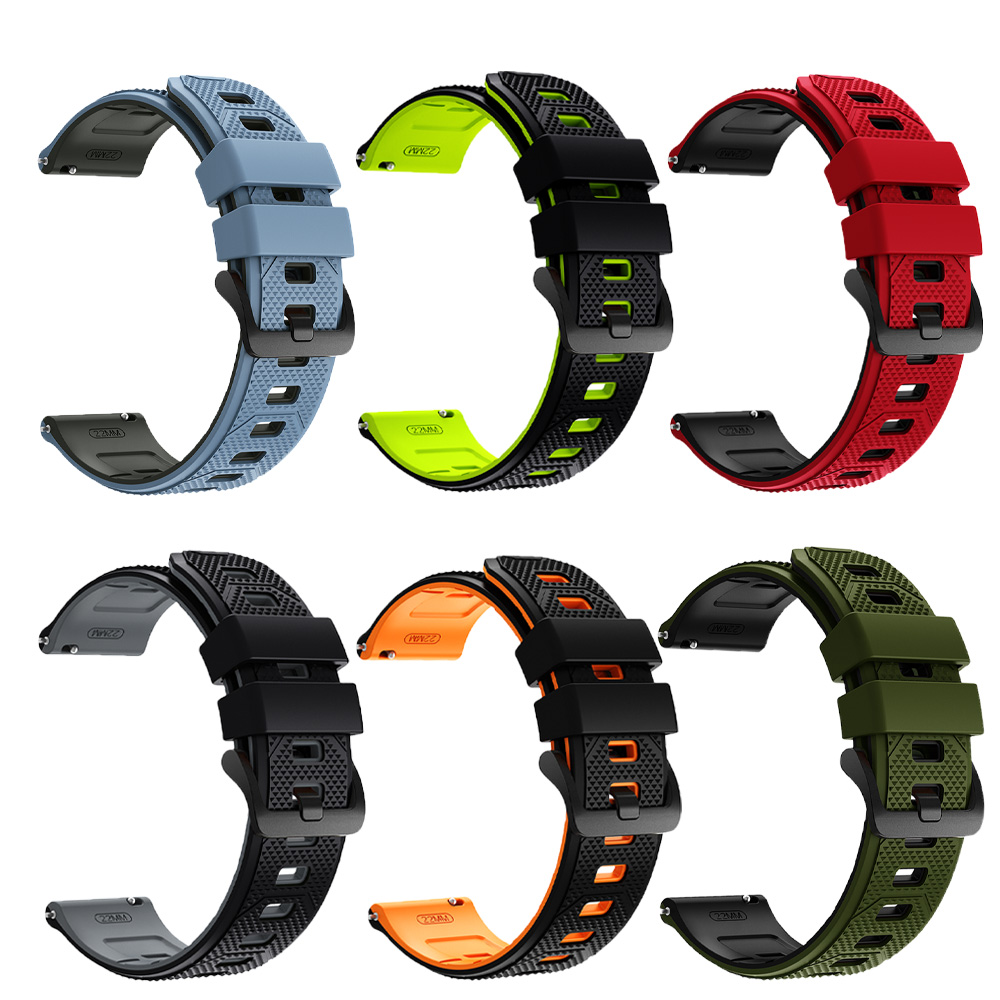 퀵 릴리스 22mm 소프트 실리콘 시계 밴드,듀얼 컬러 - Titan Watches Smartwatch 리뷰 및 가격