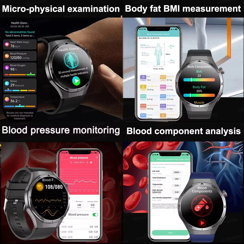 2026 신형 DT6 프로 간호 수준 스마트워치 ECG - Smartwatch New Watches 2025 리뷰 및 가격