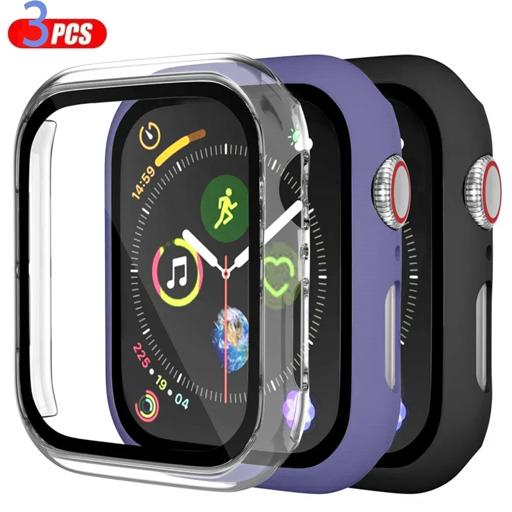 3 팩 유리 + 커버 Apple Watch 케이스 44 - Smartwatch Watches For Women Smart 리뷰 및 가격