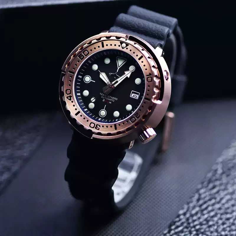 vqwe12875 로즈 골드 방수 자동 기계식 일본산  - Waterproof Diving Watch 리뷰 및 가격