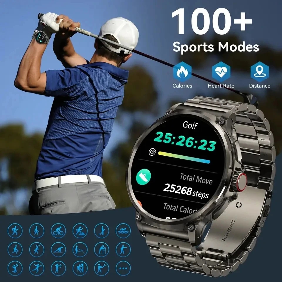 블루투스 통화 360*360 1.85인치 HD AMOL - Smartwatch New Watches 2025 리뷰 및 가격